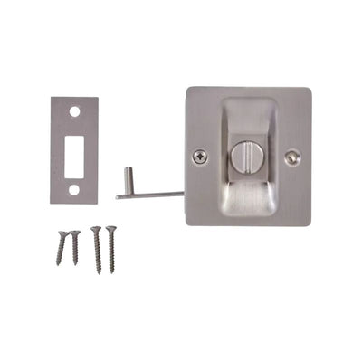 Haerdex 2.75-Inches Satin nickel Pocket Door Pull
