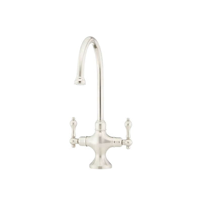 Haerdex Single-Hole Gooseneck Bar Faucet - Brushed Nickel