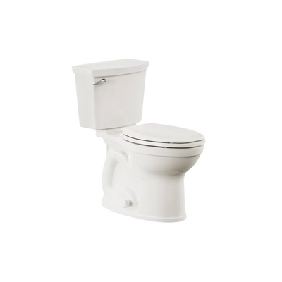 Haerdex Champion White Elongated Chair height Soft Close 2-piece Toilet 12-in Rough-In 1.6 GPF